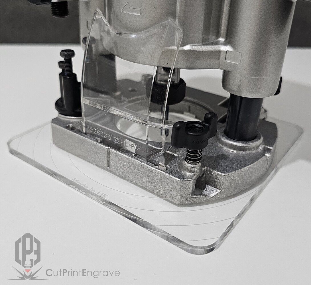 Rectangular Router Plunge Base Plate For Makita DRT50 RT0700X RT0702 150x150mm