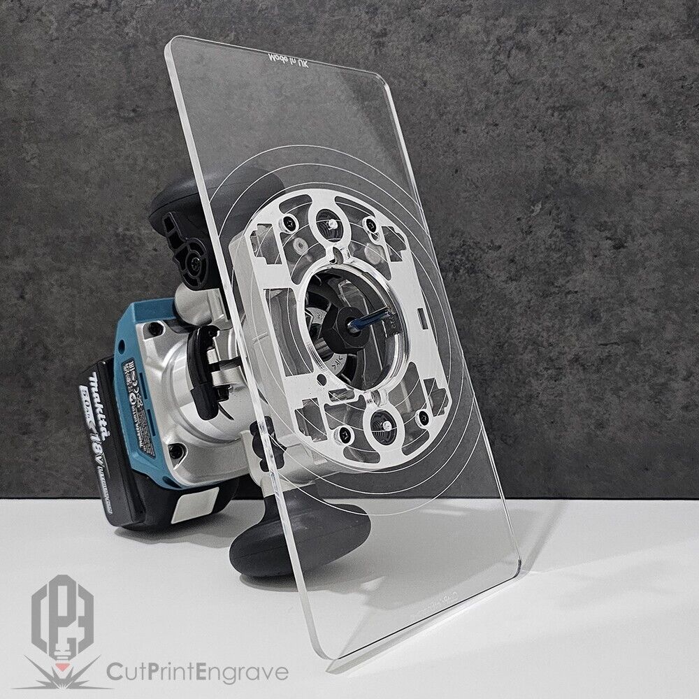 Rectangular Router Plunge Base Plate For Makita DRT50 RT0700X RT0702 290x145mm