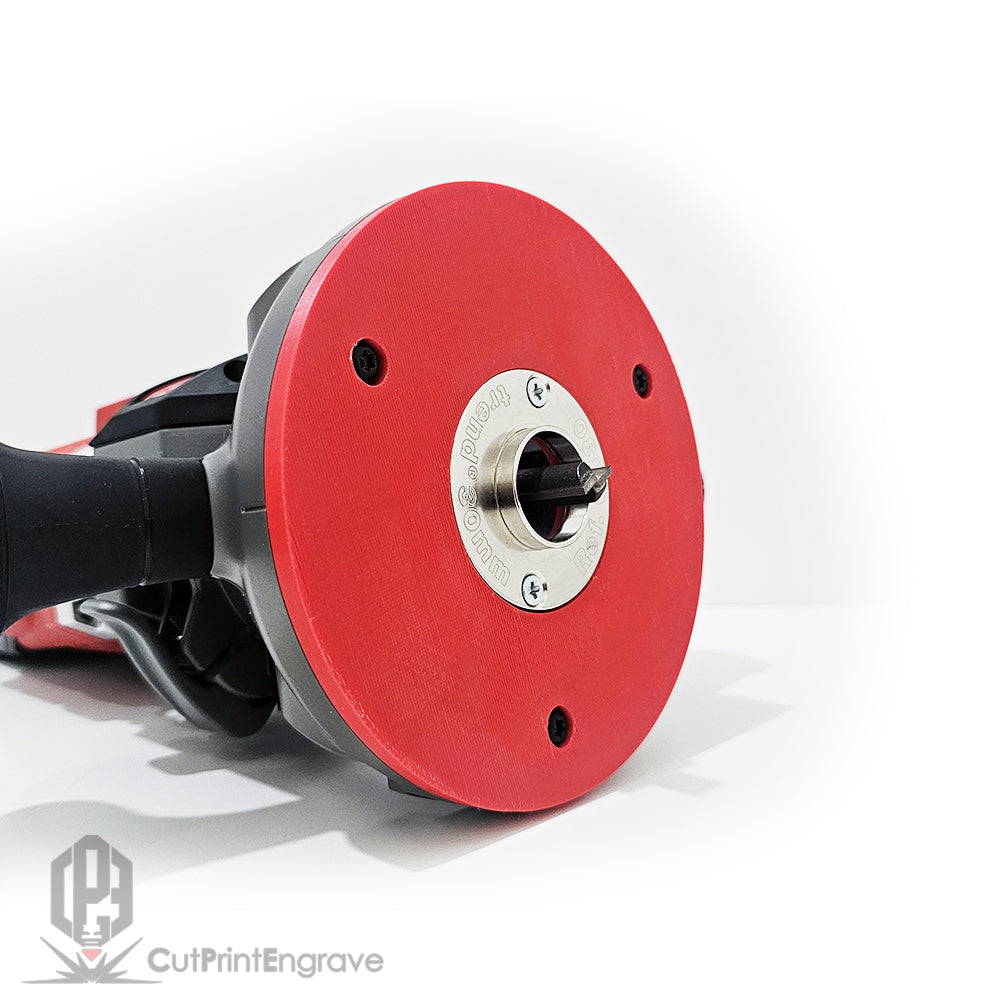 Milwaukee M18 FR12 FUEL Router Trend Guide Bush Adaptor Base Plate 152.5mm