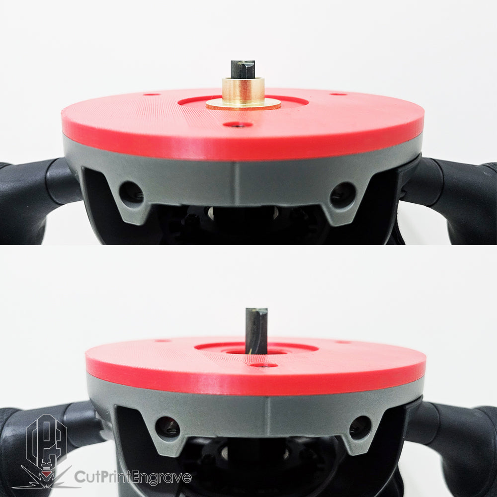 Milwaukee M18 FR12 FUEL Router Trend Guide Bush Adaptor Base Plate 152.5mm