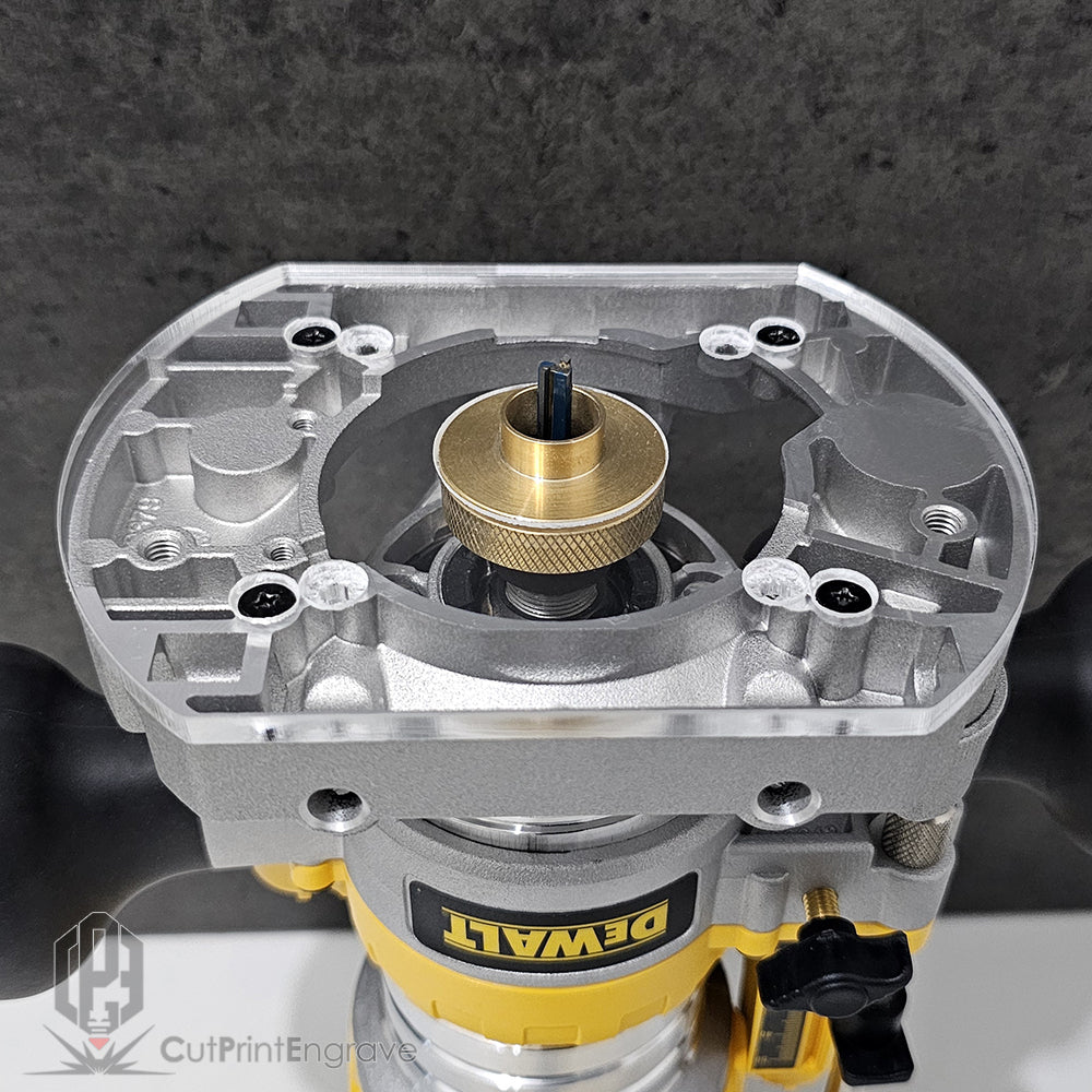 DeWalt Plunge and Trimmer Base DCW600 Trend Katsu Brass Guide Bush Adaptor Base Plate