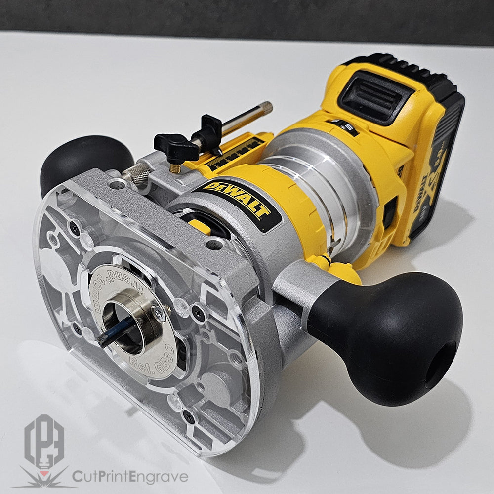DeWalt Plunge and Trimmer Base DCW600 Trend and Others 60mm Guide Bush Adaptor Base Plate