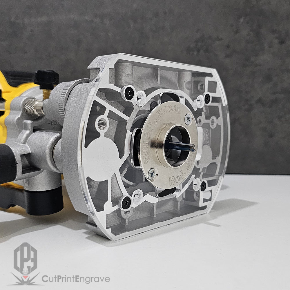 DeWalt Plunge and Trimmer Base DCW600 Trend and Others 60mm Guide Bush Adaptor Base Plate
