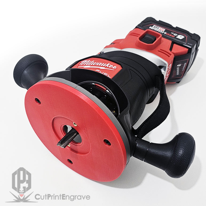 Milwaukee M18 FR12 FUEL Router Trend Guide Bush Adaptor Base Plate 152.5mm