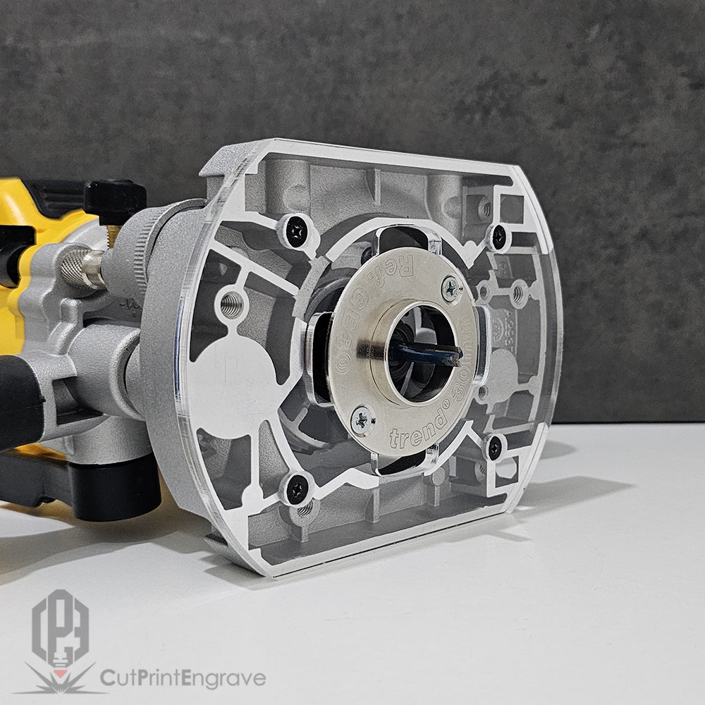 DeWalt Plunge Base DCW600 Trend and Others 60mm Guide Bush Adaptor Base Plate