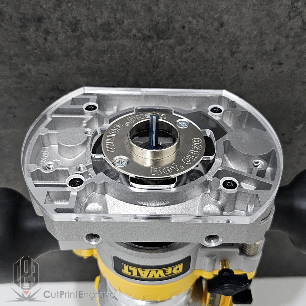 DeWalt Plunge Base DCW600 Trend and Others 60mm Guide Bush Adaptor Base Plate