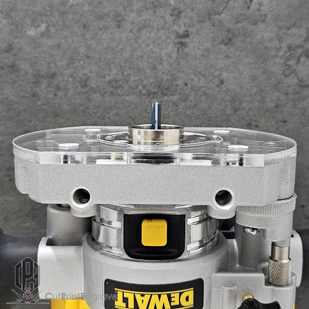 DeWalt Plunge Base DCW600 Trend and Others 60mm Guide Bush Adaptor Base Plate