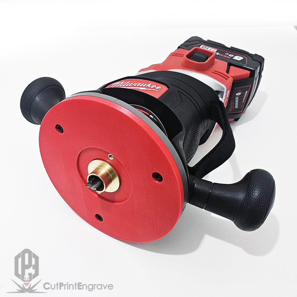Milwaukee M18 FR12 FUEL Router Trend Guide Bush Adaptor Base Plate 152.5mm