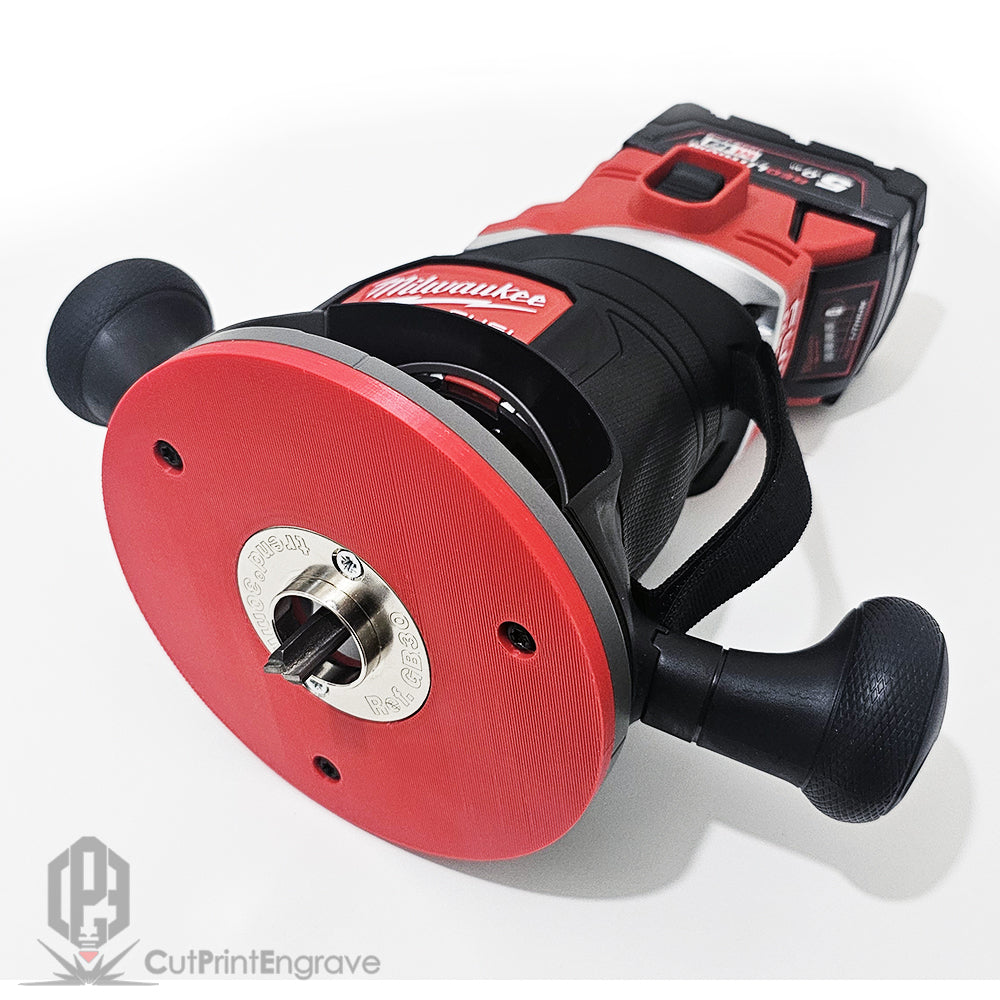 Milwaukee M18 FR12 FUEL Router Trend Guide Bush Adaptor Base Plate 152.5mm