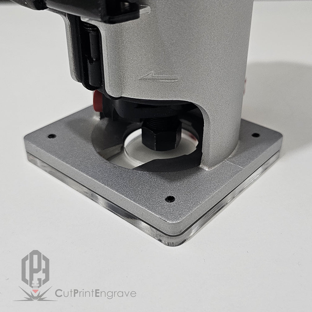 Original Shape Router Clear Base Plate Replacement For ERBAUER EPR 710 1.4"