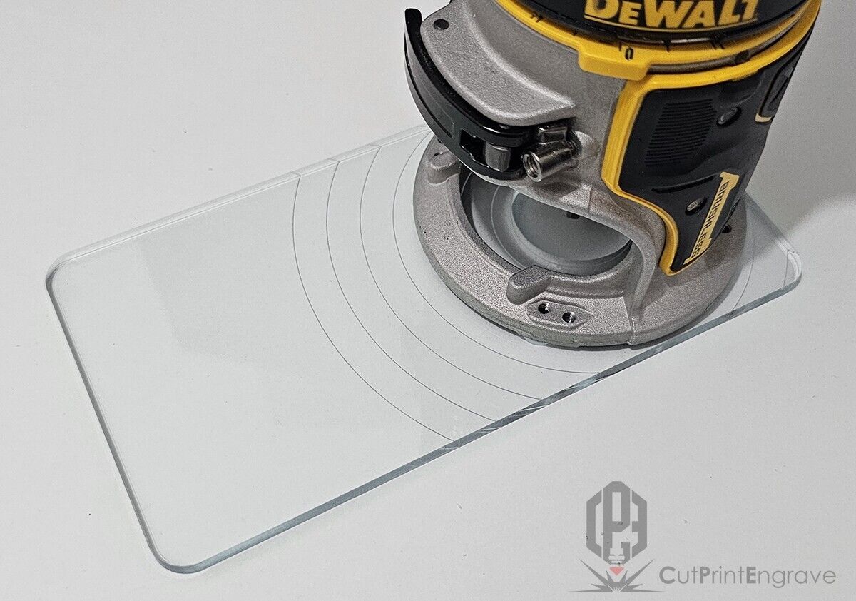 Rectangular Shape Router Base Plate For DeWalt DCW600 DCW604 D26200 - 7 TYPES