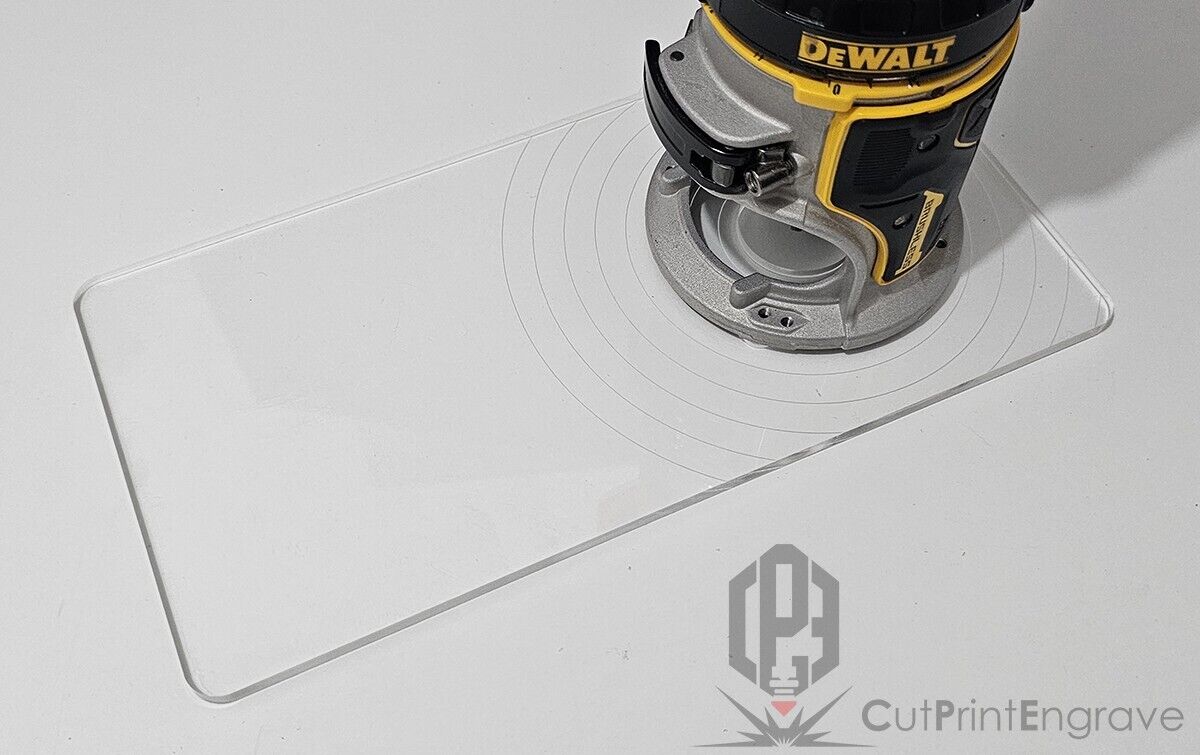 Rectangular Shape Router Base Plate For DeWalt DCW600 DCW604 D26200 - 7 TYPES
