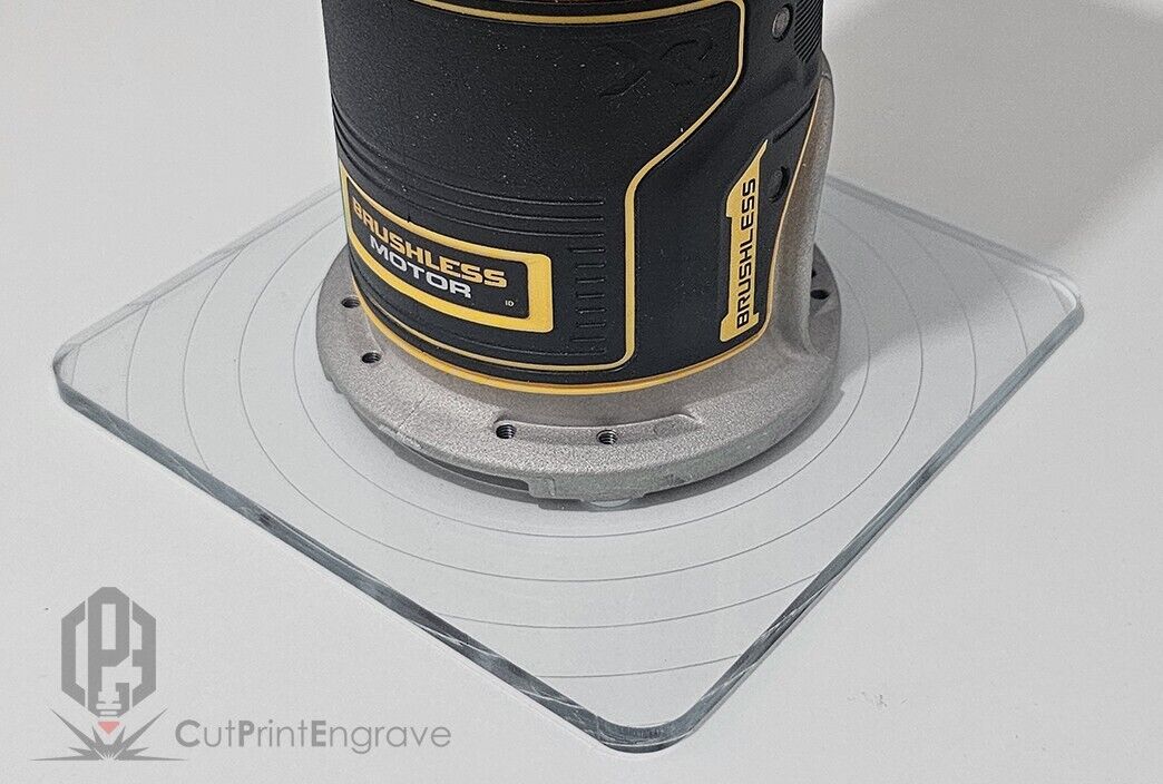 Rectangular Shape Router Base Plate For DeWalt DCW600 DCW604 D26200 145x145mm
