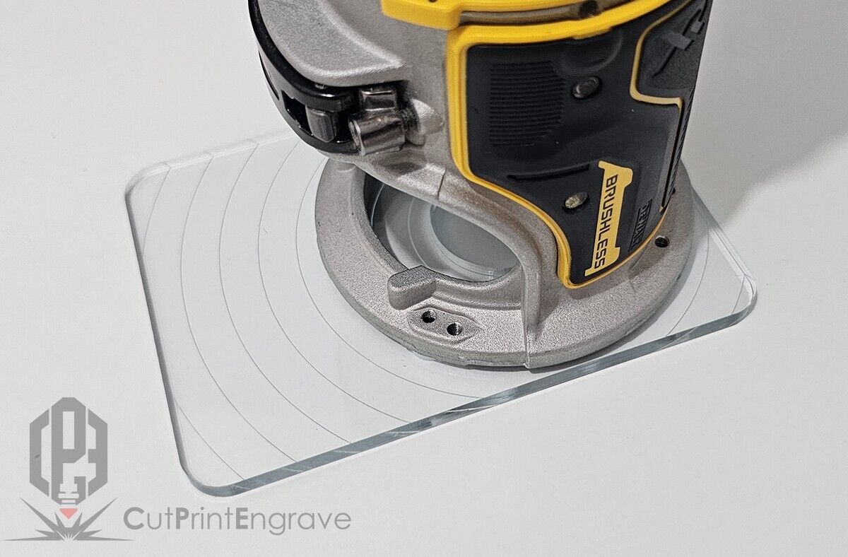 Rectangular Shape Router Base Plate For DeWalt DCW600 DCW604 D26200 103x145mm