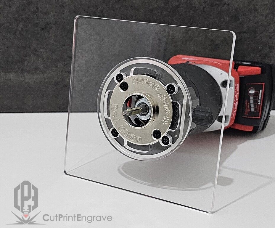 Milwaukee M18 FUEL Router Router Trend Guide Bush Adaptor Base Plate - 145x145mm