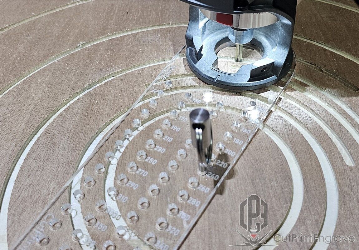 XLarge Circle Jig Base Plate For Milwaukee M18 FUEL 18V Cordless Plunge Router