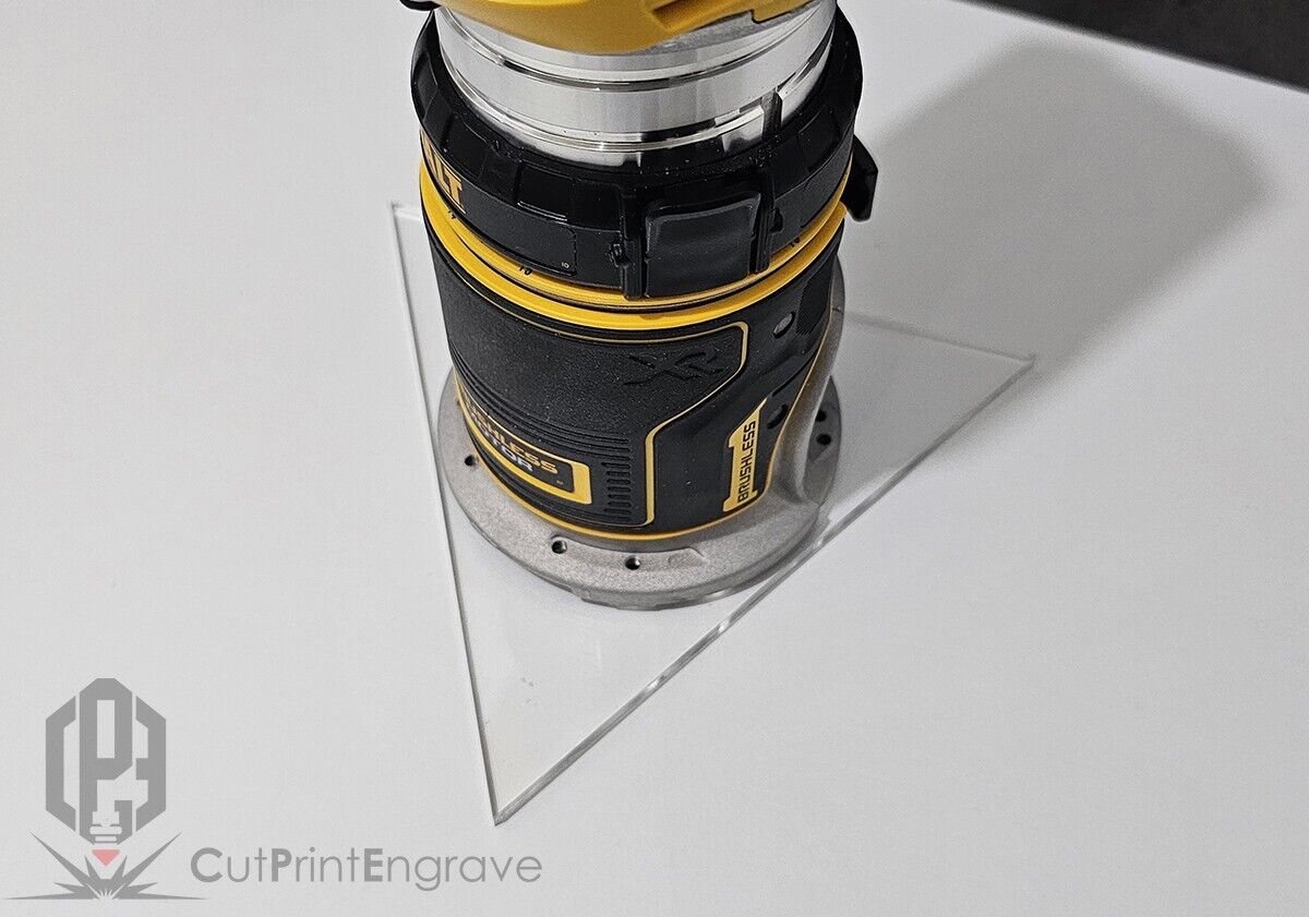 Dewalt DCW600 Compatible Triangular Pattern Trim Router Replacement Base