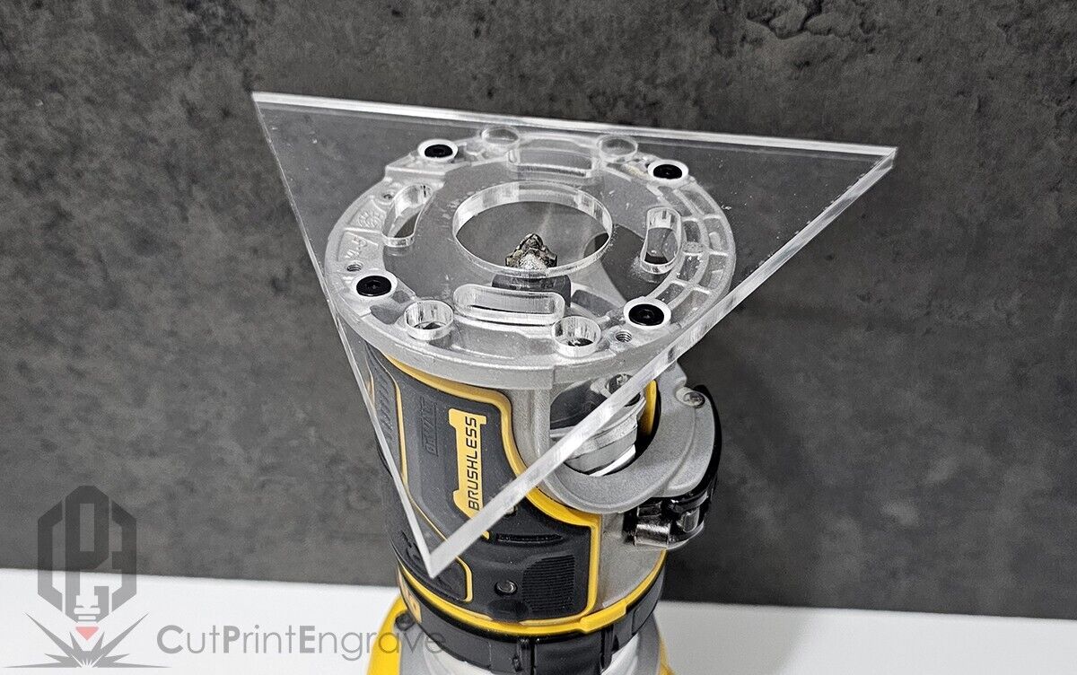 Dewalt DCW600 Compatible Triangular Pattern Trim Router Replacement Base