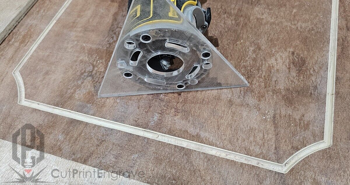 Dewalt DCW600 Compatible Triangular Pattern Trim Router Replacement Base