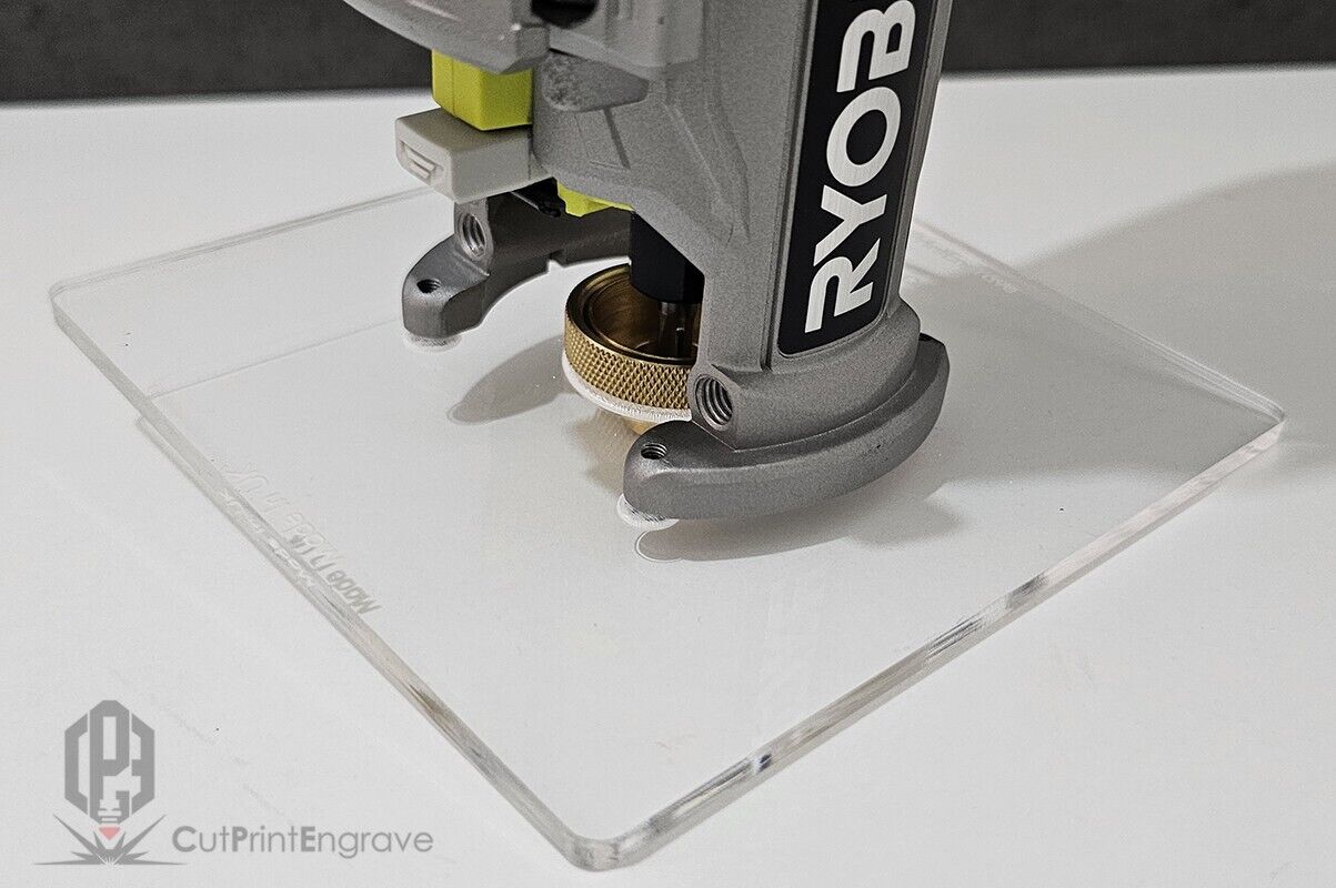 RYOBI ONE+ 18V P601 PCL4424B Trimmer Router Brass Guide Bush Adaptor Base Plate