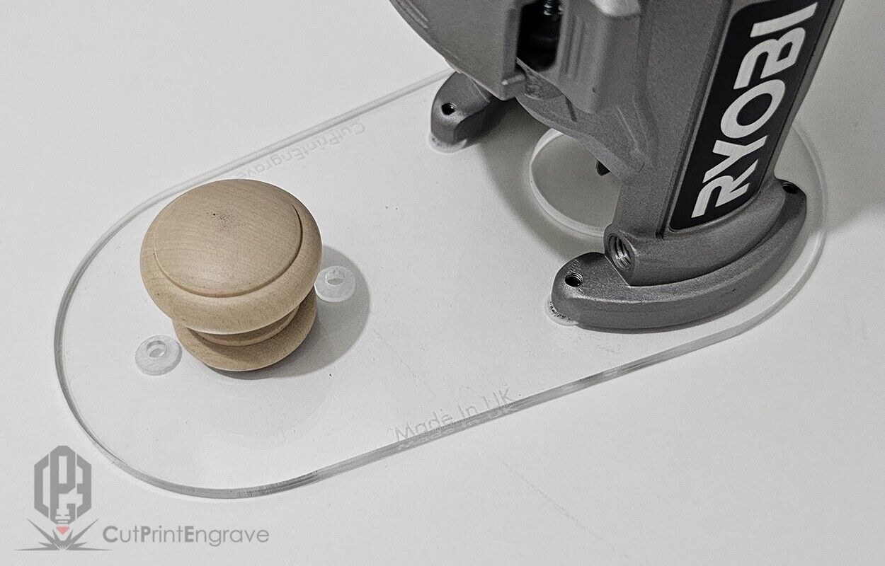 Extended Router Sub BASE PLATE for RYOBI ONE+ 18V Trimmer Router P601 PCL4424B
