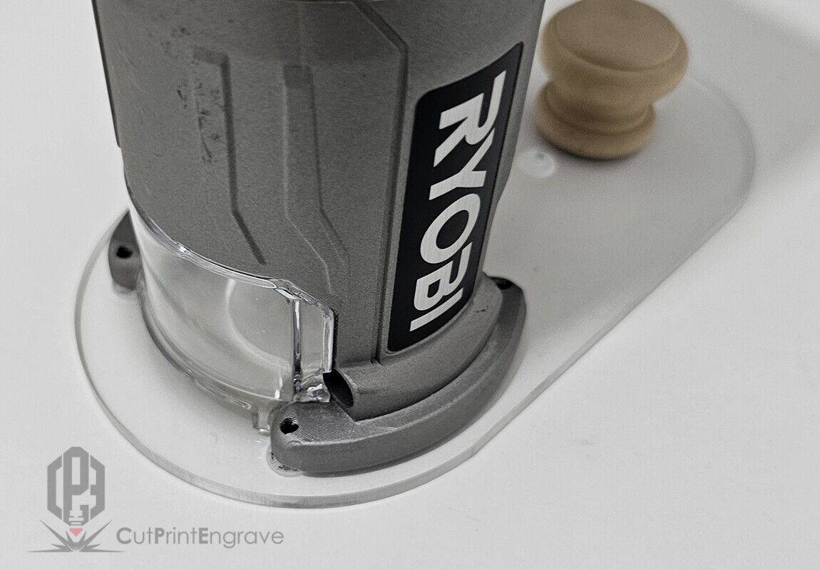 Extended Router Sub BASE PLATE for RYOBI ONE+ 18V Trimmer Router P601 PCL4424B