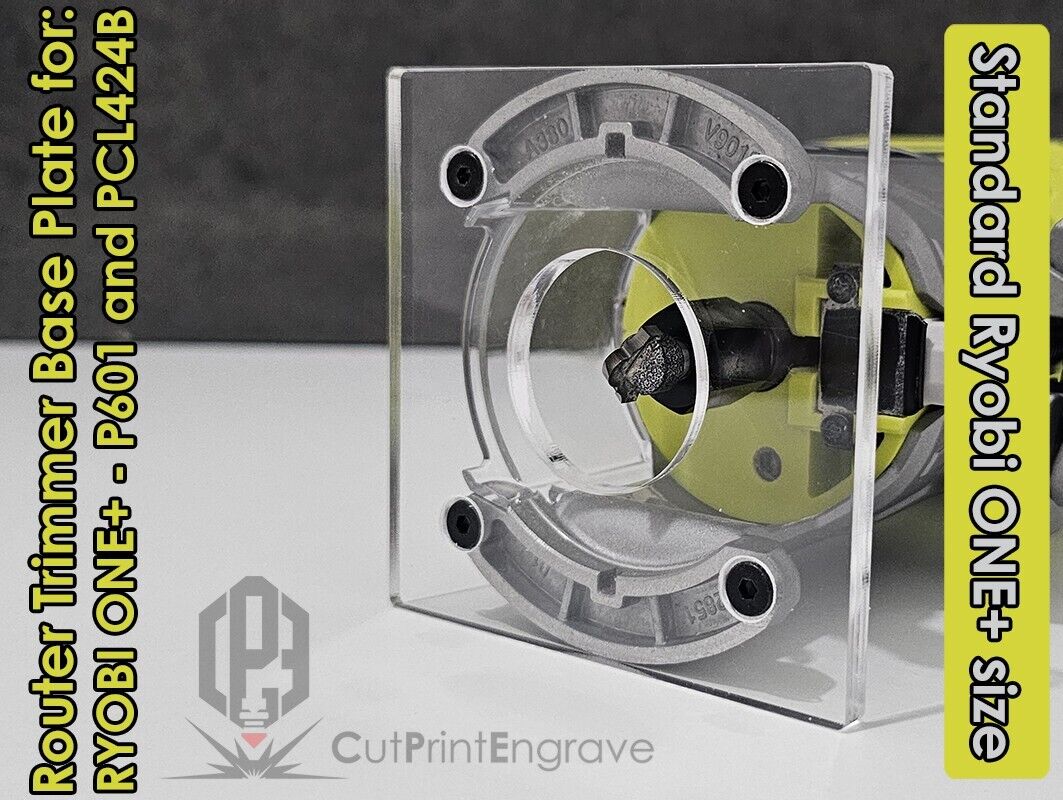 RYOBI ONE+ 18V Compatible Original Size Trimmer Router Replacement Base Plate