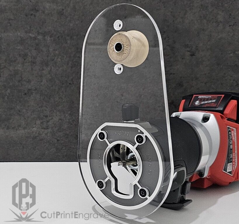 Extended Extra Strong Router Sub BASE PLATE for Milwaukee M18 FUEL Router 18V