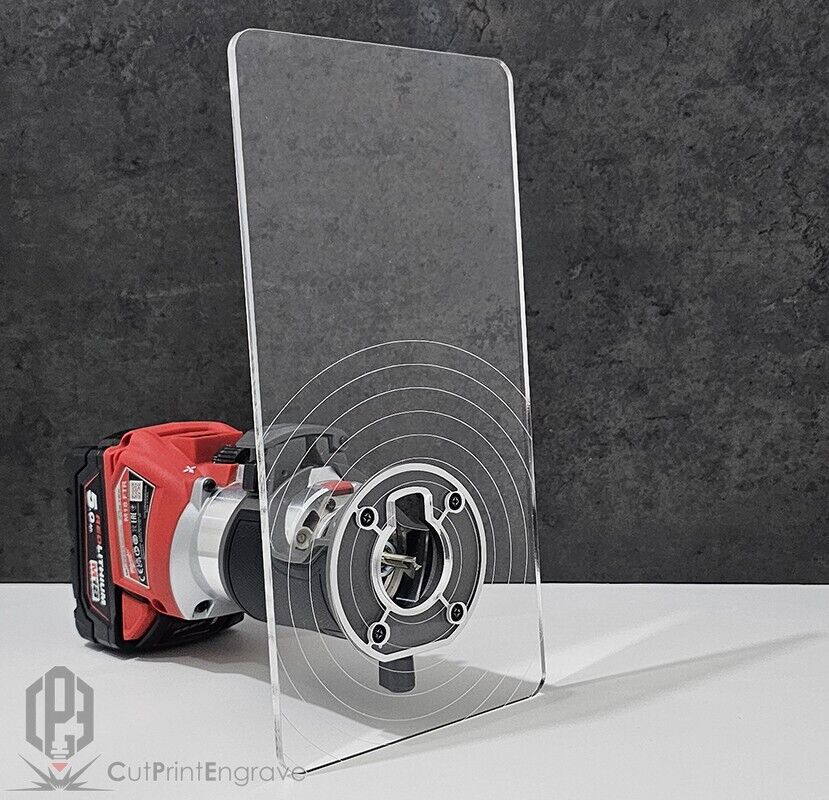 Rectangular Router Trimmer Base Plate 4 Milwaukee M18 FUEL Router 18V 290x145mm