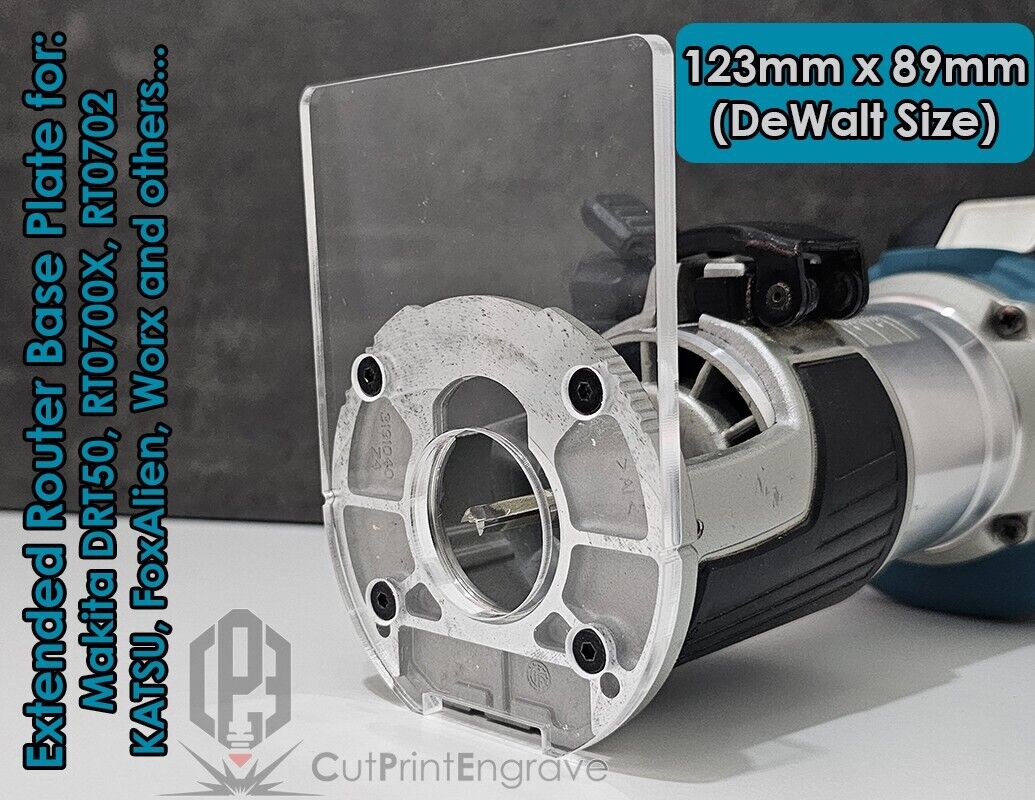 Extended Router Sub BASE PLATE for Makita Trimmer Router 18V DRT50 RT0700 KATSU