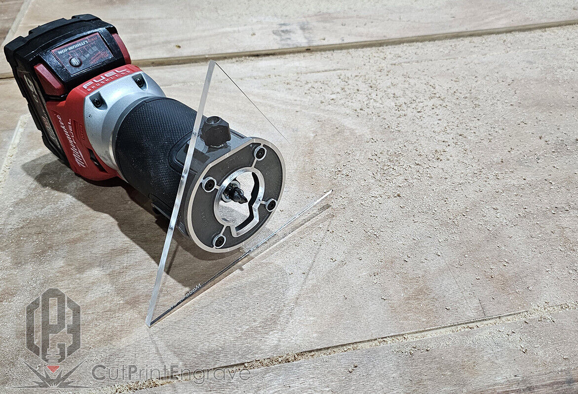 Milwaukee M18 FUEL Compatible Triangular Pattern Router Replacement Base 7"-12"
