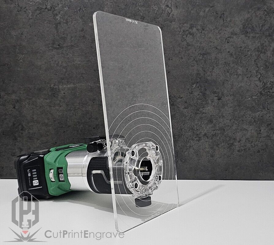 Rectangular Router Trimmer Base Plate For HIKOKI, Metabo 18V Router - 290x145mm