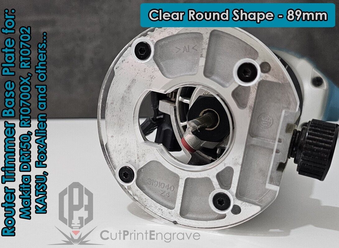 Round Shape Makita Router Base Plate For DRT50 RT0700X RT0702 KATSU FoxAlien 18V