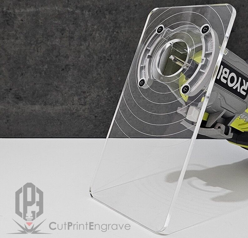 Rectangular Router Trimmer Base Plate For RYOBI ONE+ 18V P601 PCL4424 103x200mm