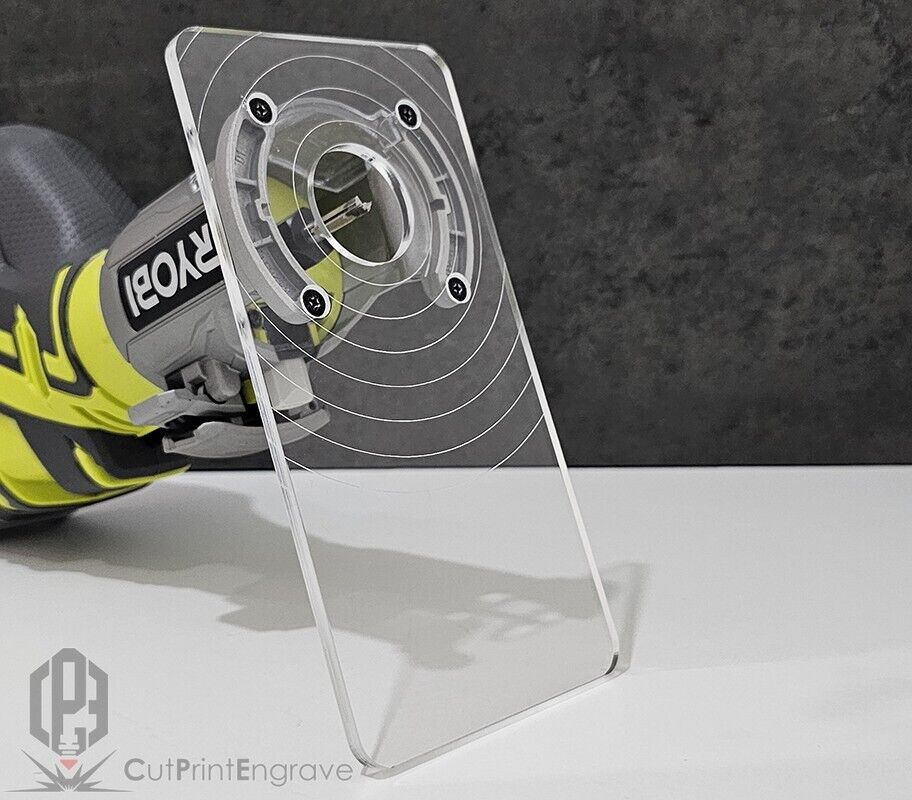 Rectangular Router Trimmer Base Plate For RYOBI ONE+ 18V P601 PCL4424 103x200mm