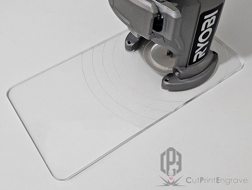 Rectangular Router Trimmer Base Plate For RYOBI ONE+ 18V P601 PCL4424 103x200mm