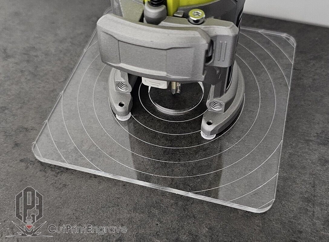 Rectangular Router Trimmer Base Plate For RYOBI ONE+ 18V P601 PCL4424 145x145mm