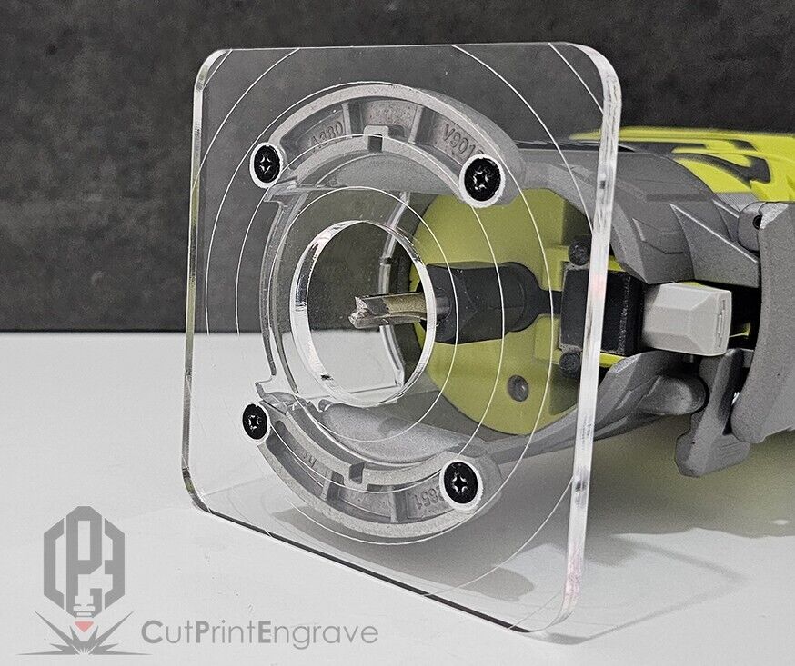 Rectangular Router Trimmer Base Plate For RYOBI ONE+ 18V P601 PCL4424 103x103mm
