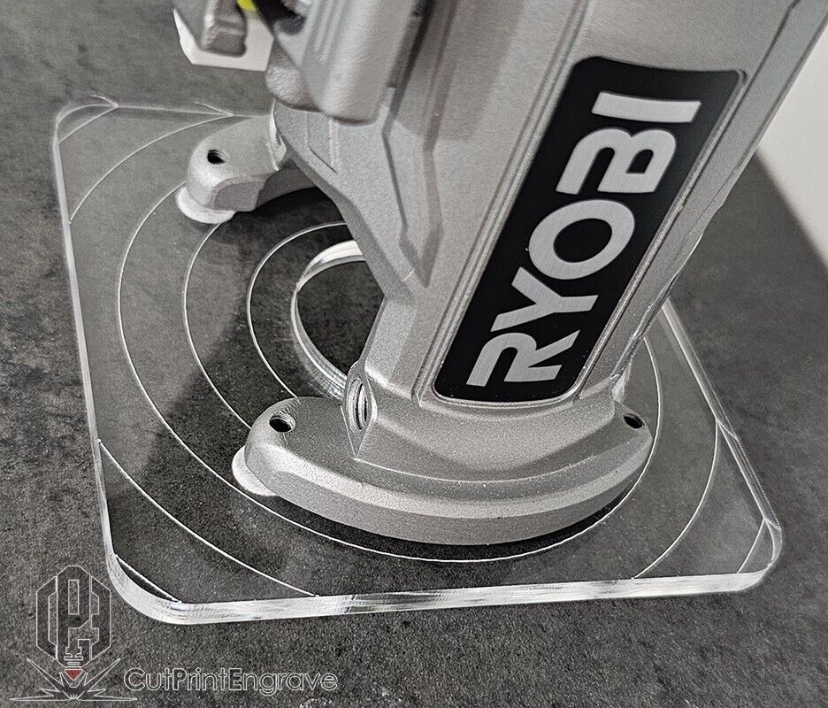 Rectangular Router Trimmer Base Plate For RYOBI ONE+ 18V P601 PCL4424 103x103mm