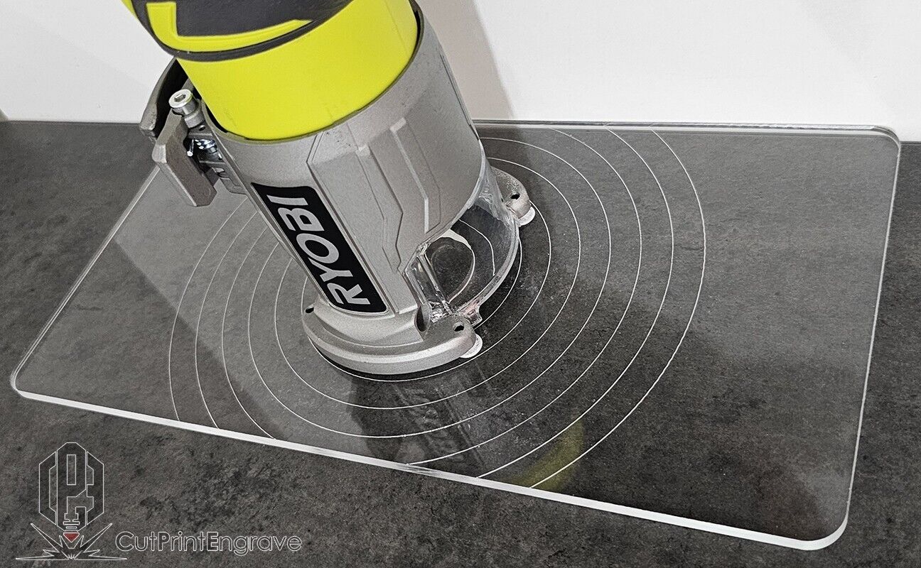 Rectangular Router Trimmer Base Plate For RYOBI ONE+ 18V P601 PCL4424 145x290mm