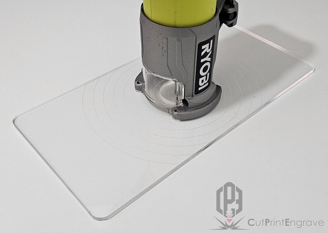 Rectangular Router Trimmer Base Plate For RYOBI ONE+ 18V P601 PCL4424 145x290mm