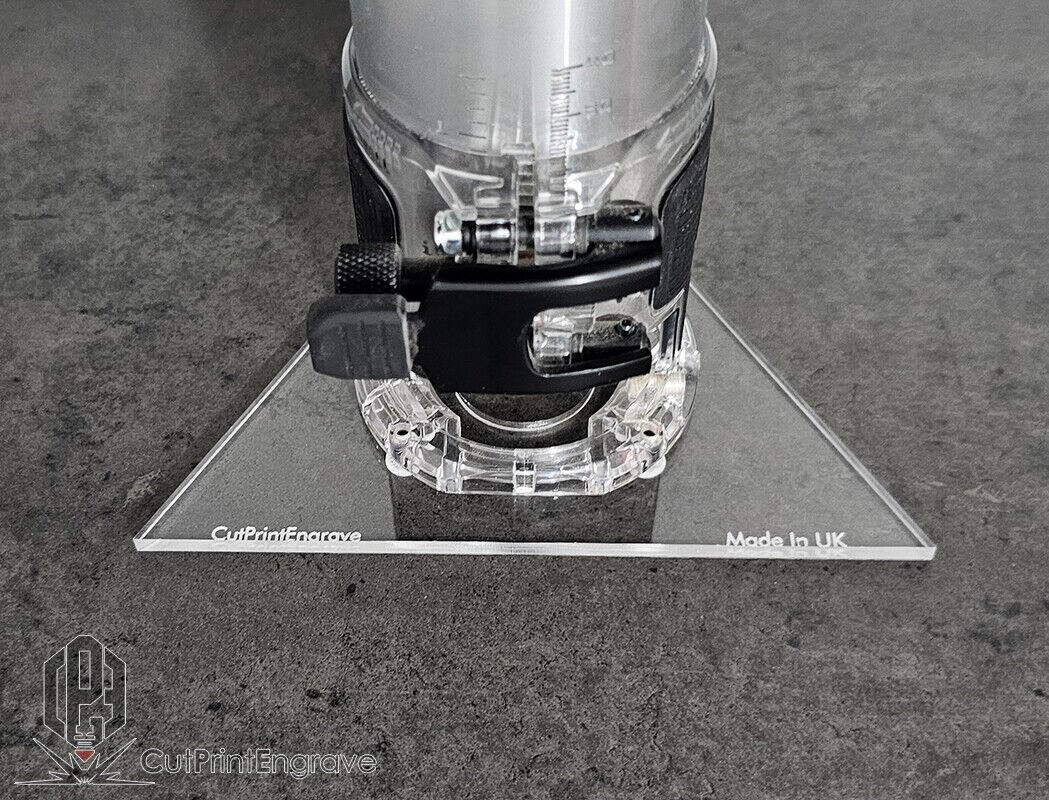 HIKOKI, Metabo 18V Compatible Triangular Pattern Router Replacement Base 7"-12"
