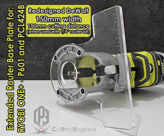 Redesigned Router Base Plate For RYOBI ONE+18V P601 PCL4424 Plunge