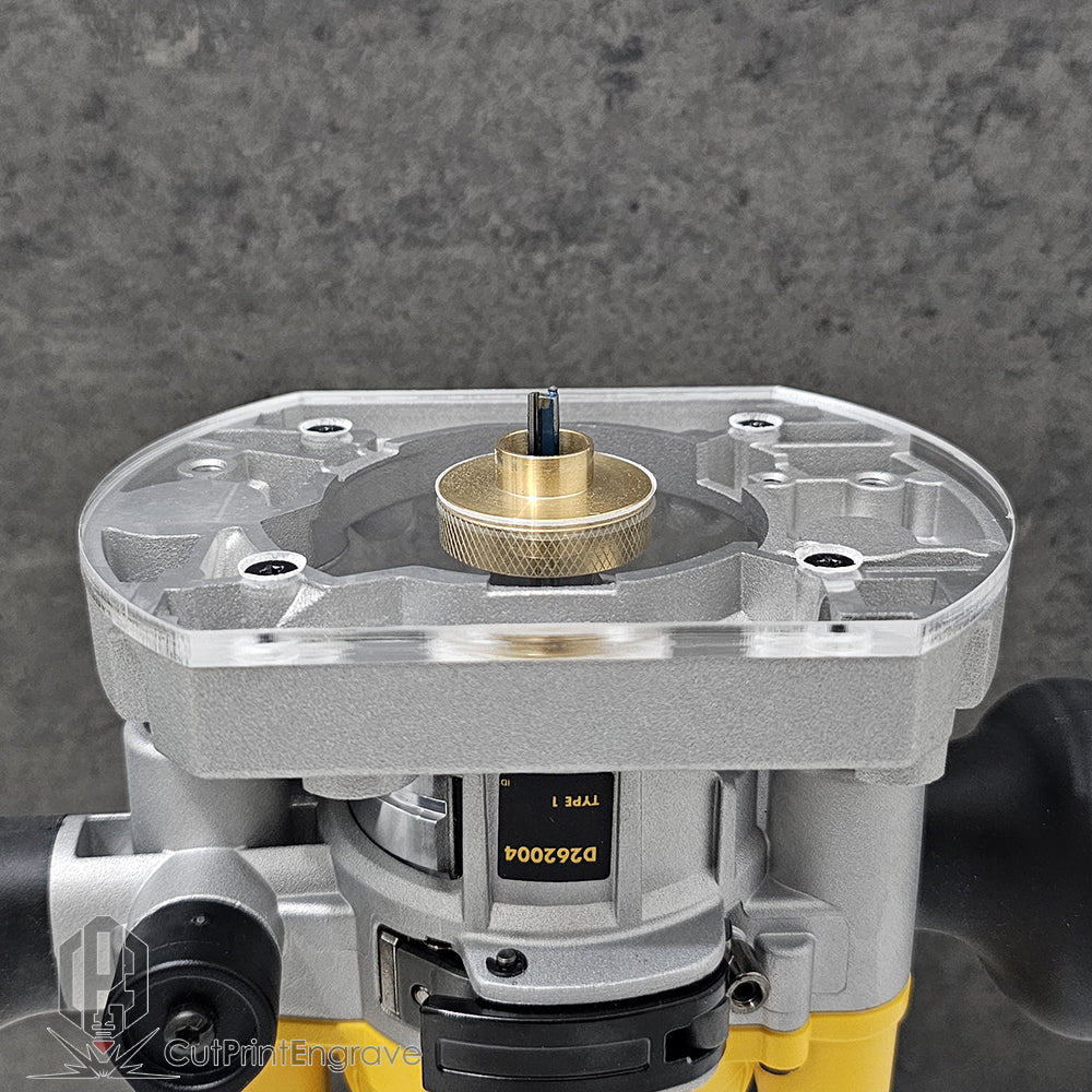 DeWalt Plunge Base DCW600 Trend Katsu Brass Guide Bush Adaptor Base Plate