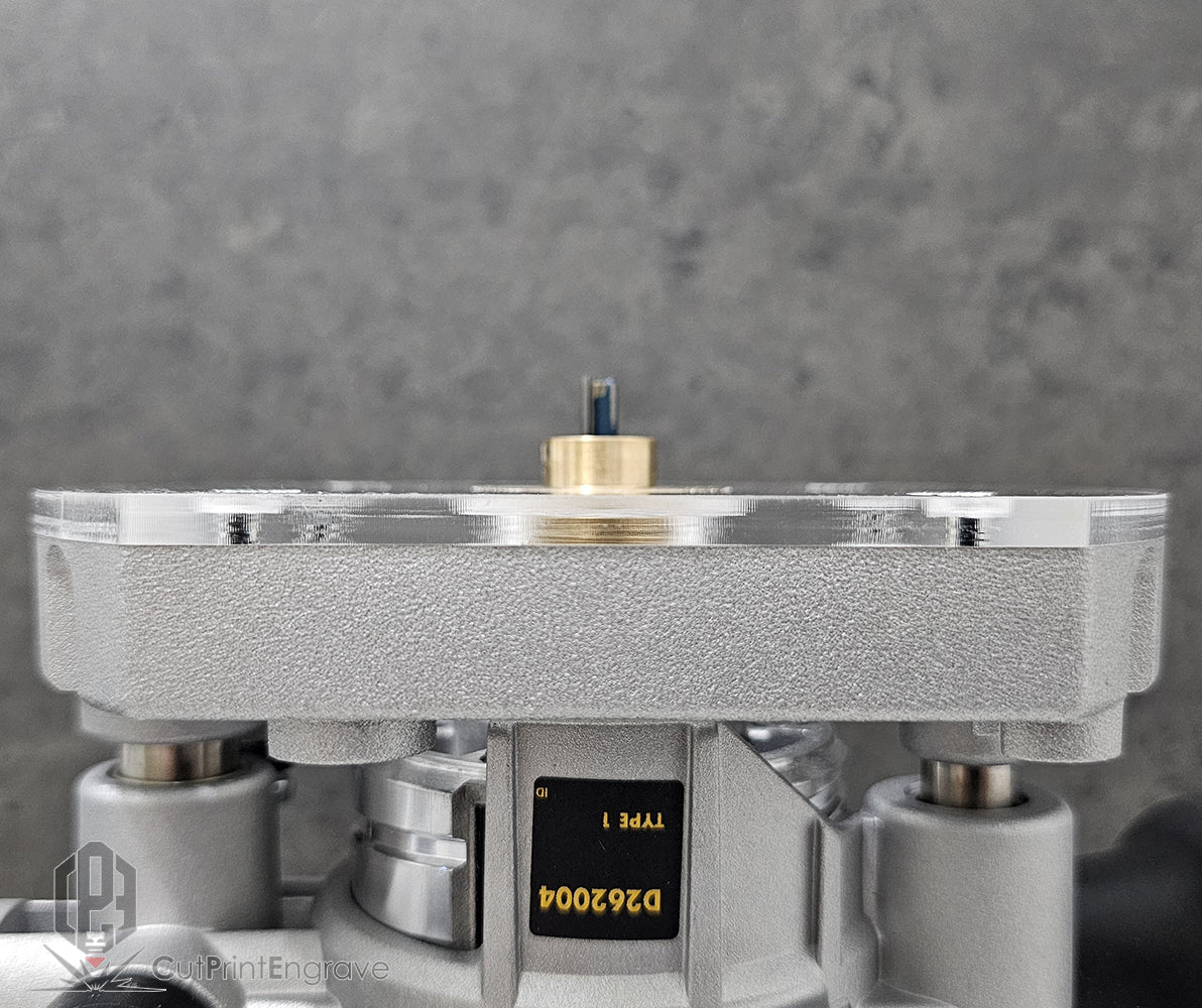 DeWalt Plunge Base DCW600 Trend Katsu Brass Guide Bush Adaptor Base Plate