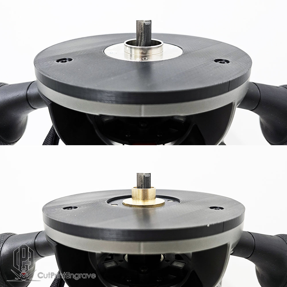Milwaukee M18 FR12 FUEL Router Trend Guide Bush Adaptor Base Plate 152.5mm