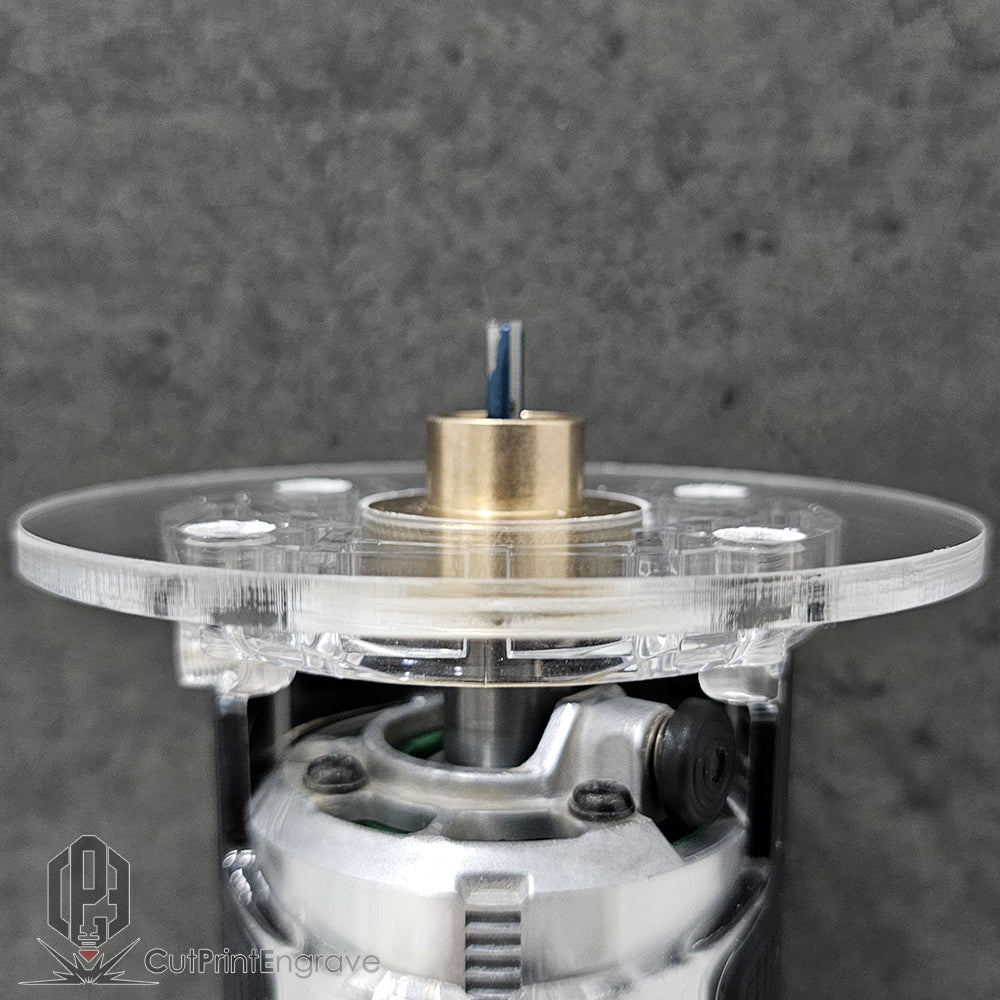 HIKOKI Matabo Router Trimmer 18V Brass Guide Bush Adaptor Base Plate 115mm dia