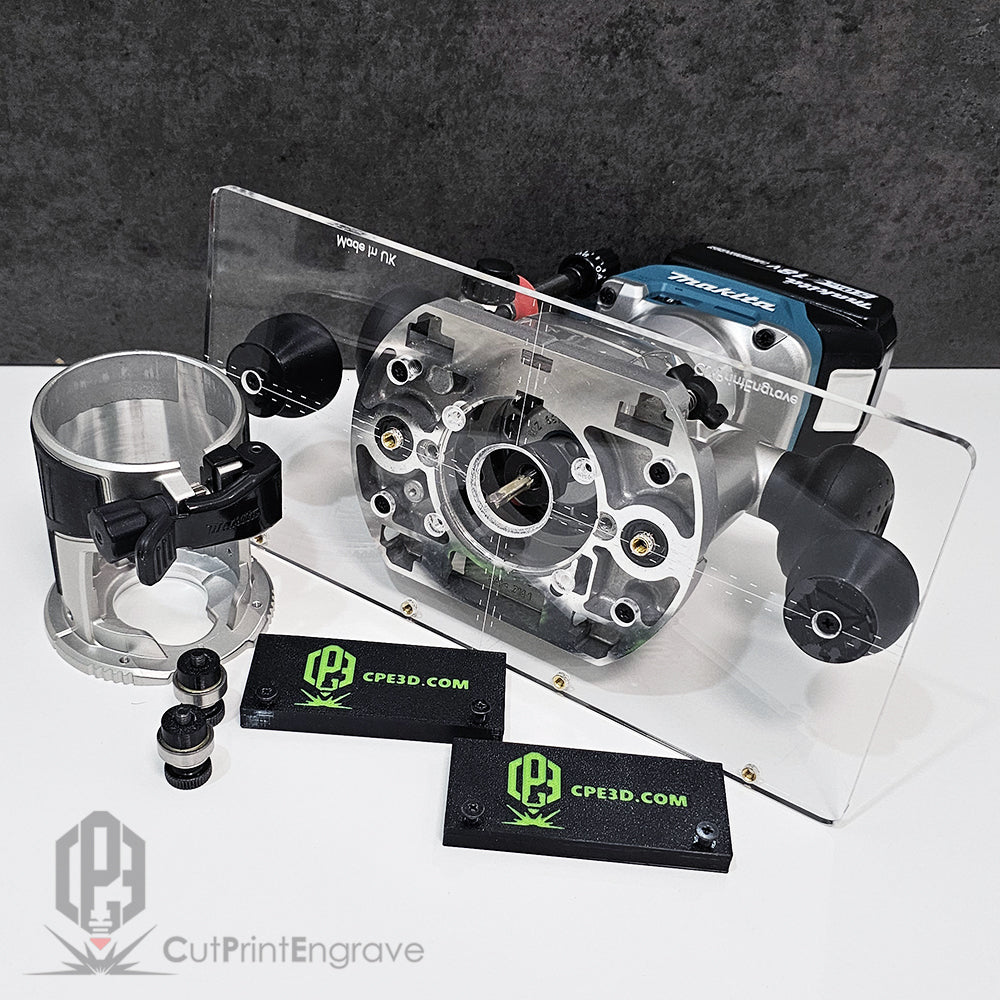 All-In-One Makita Base Plate DRT50 RT0700 Trend Brass Guide Bush Handles Centering Bearings Guide Rail Runners