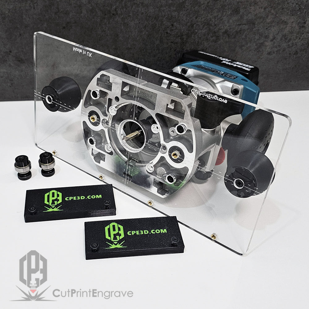 All-In-One Makita Base Plate DRT50 RT0700 Trend Brass Guide Bush Handles Centering Bearings Guide Rail Runners