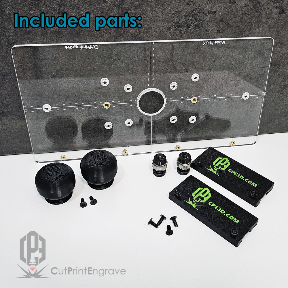 All-In-One Makita Base Plate DRT50 RT0700 Trend Brass Guide Bush Handles Centering Bearings Guide Rail Runners